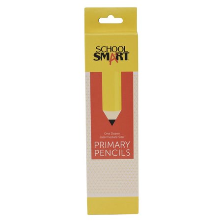 SCHOOL SMART PENCIL PRIMARY W/ERASER PACK OF 12 - PK 089787